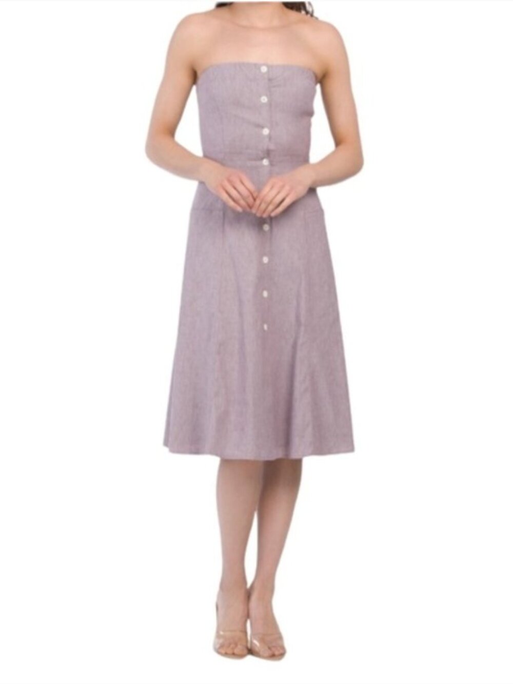 Theory Linen Blend Kayleigh Button Down Dress Size 4
